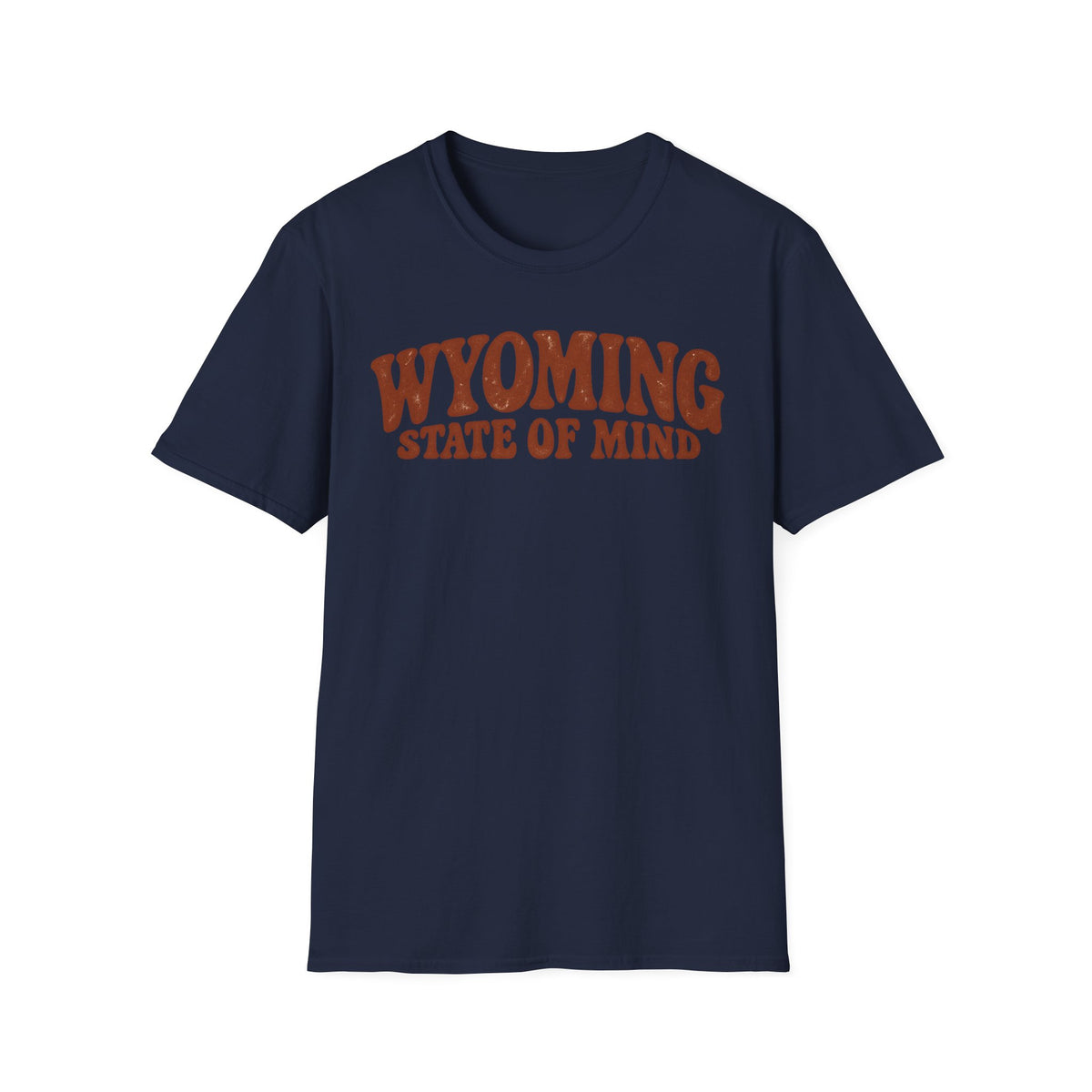 Wyoming State of Mind Unisex Softstyle T Shirt State Name Graphic Tee