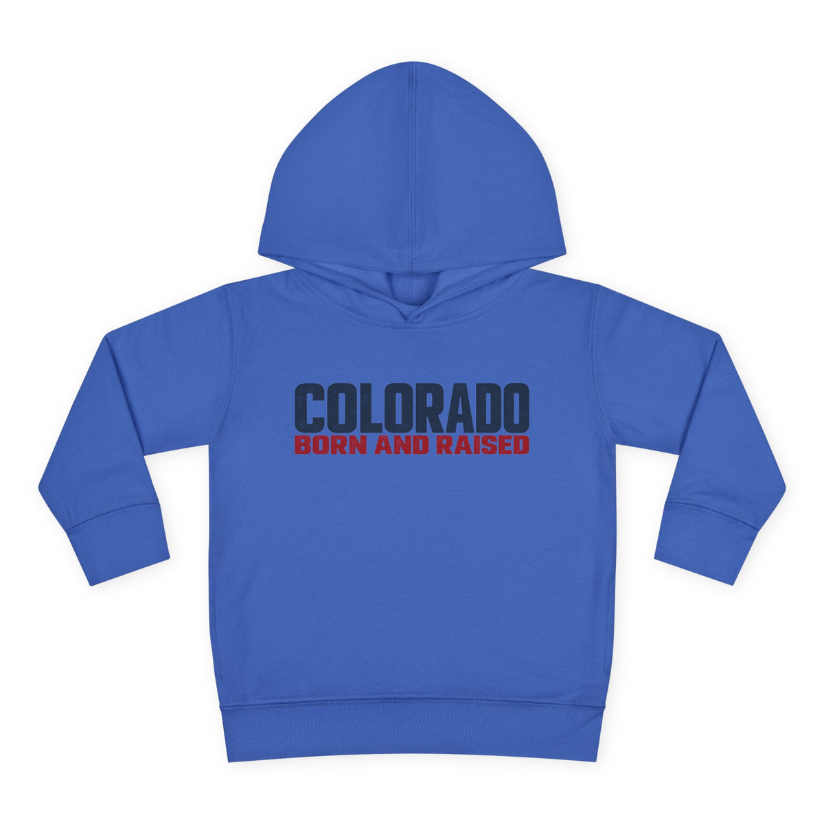 Colorado Born and Raised Minimal Modern Unisex Toddler Pullover Fleece Hoodie