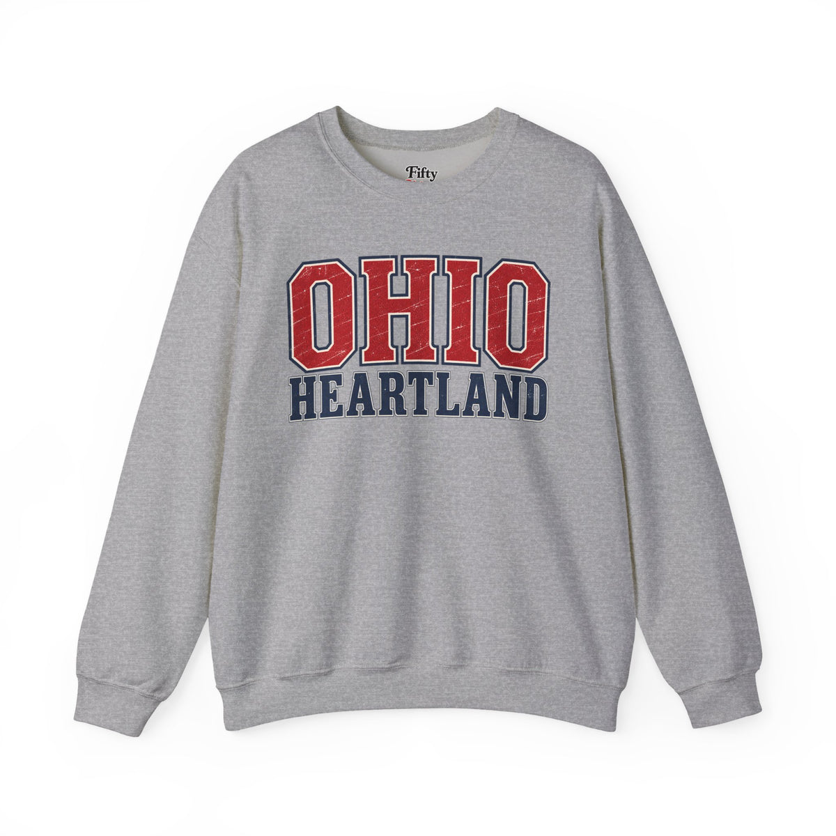 Ohio Heartland Unisex Crewneck Sweatshirt State Name Graphic