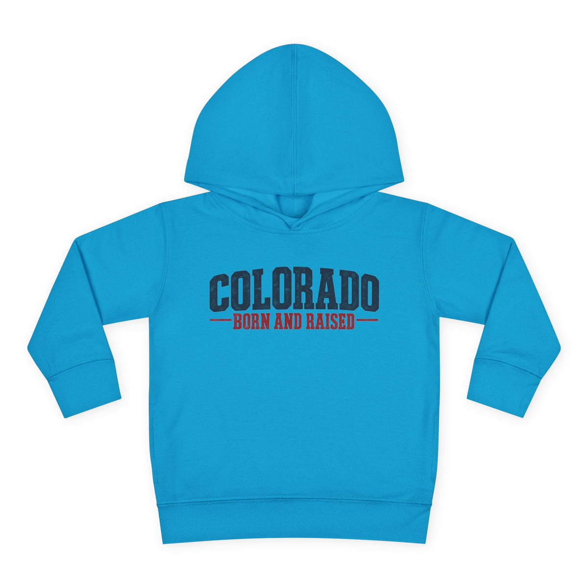 Colorado Born and Raised Classic Western Americana Unisex Toddler Pullover Fleece Hoodie