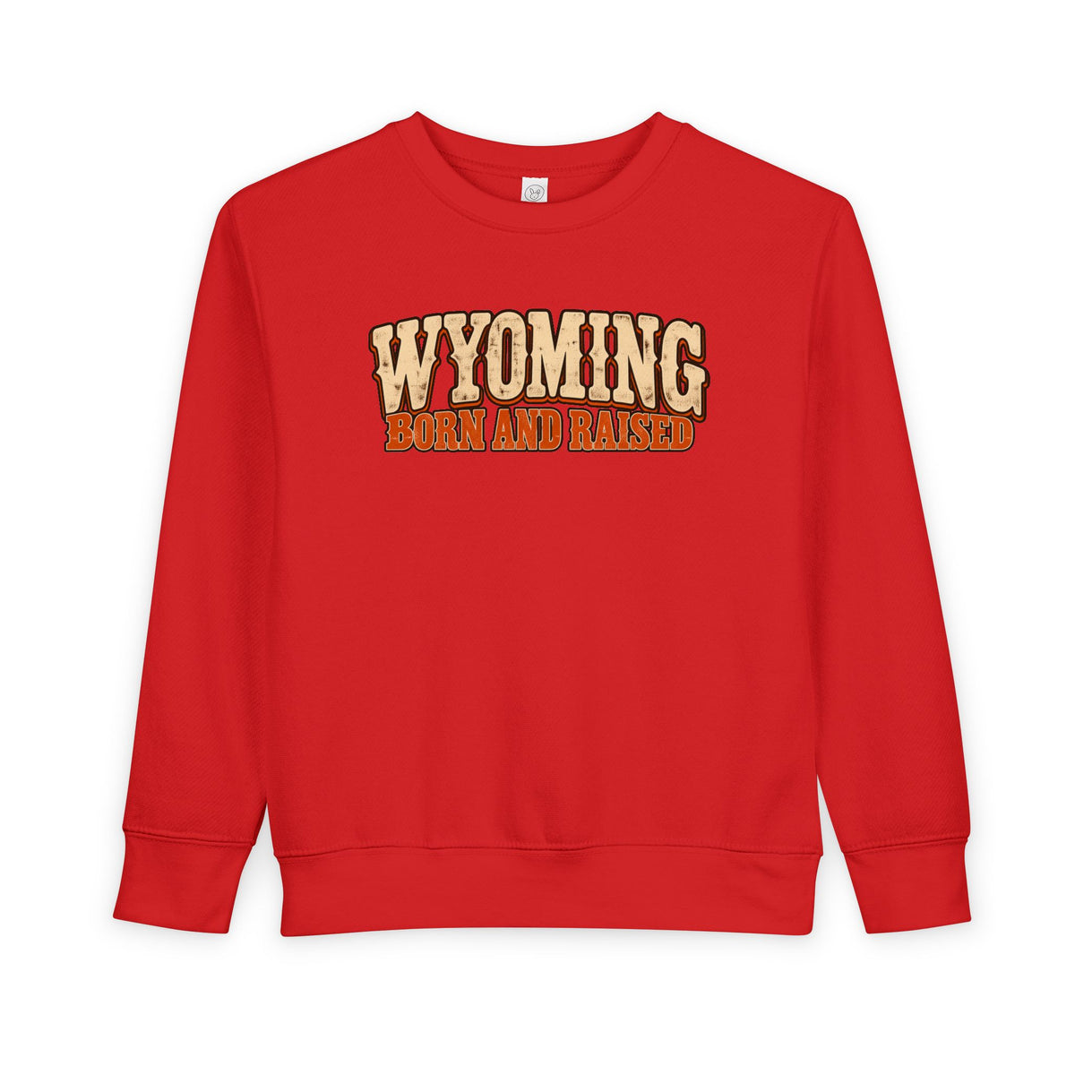 Wyoming Born and Raised Vintage 1970s Western Unisex Toddler Sweatshirt