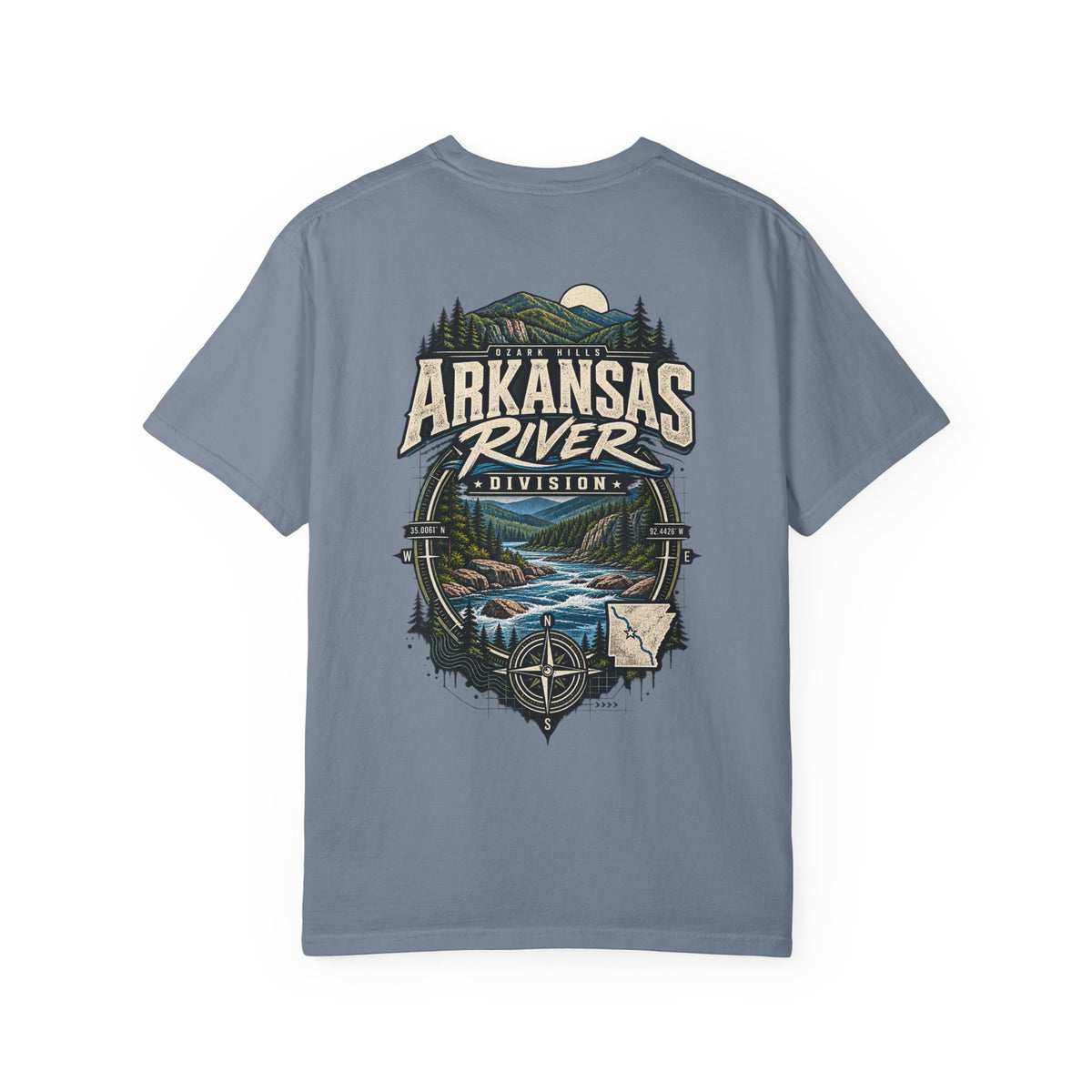 Arkansas River Division Unisex Comfort Color 1717 Streetwear Graphic Tee