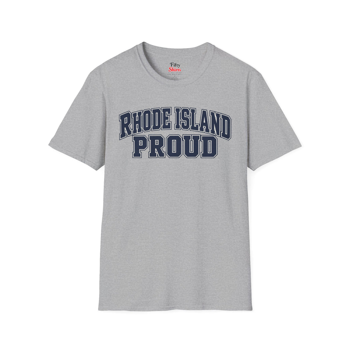Rhode Island Proud Unisex Softstyle T Shirt State Name Graphic Tee