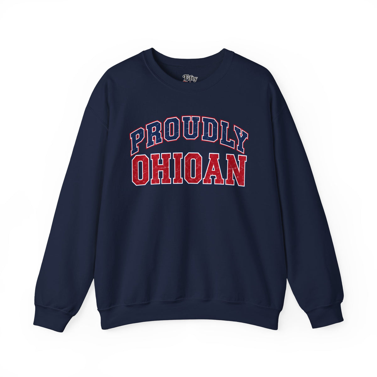 Proudly Ohion Ohio Unisex Crewneck Sweatshirt State Name Graphic