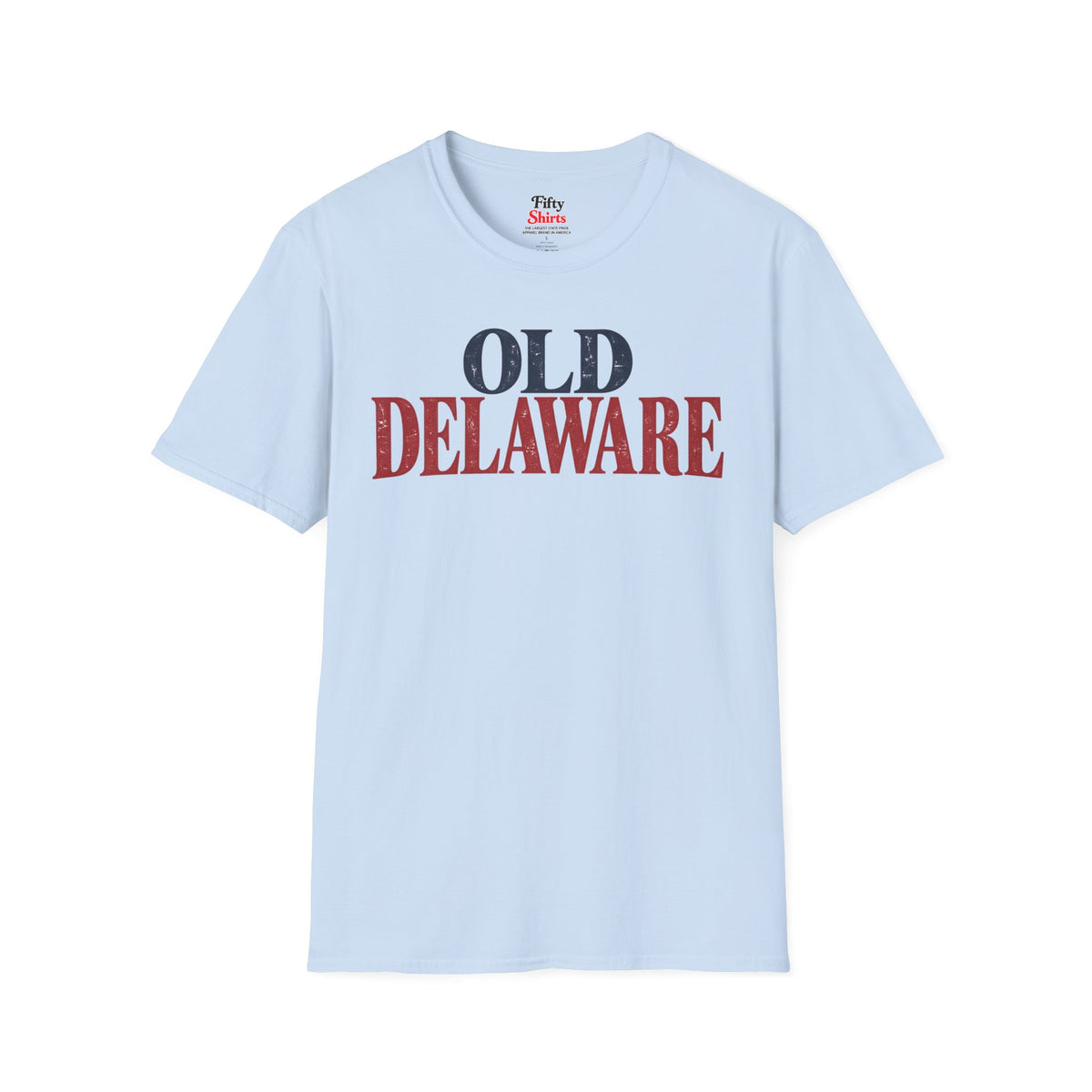 Old Delaware Unisex Softstyle T Shirt State Name Graphic Tee