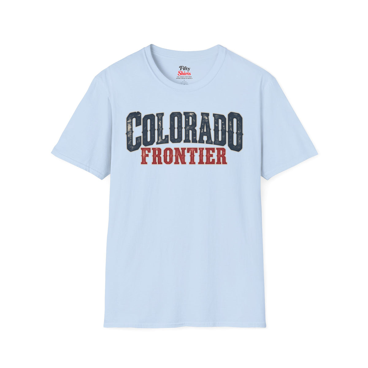Colorado Frontier Unisex Softstyle T Shirt State Name Graphic Tee