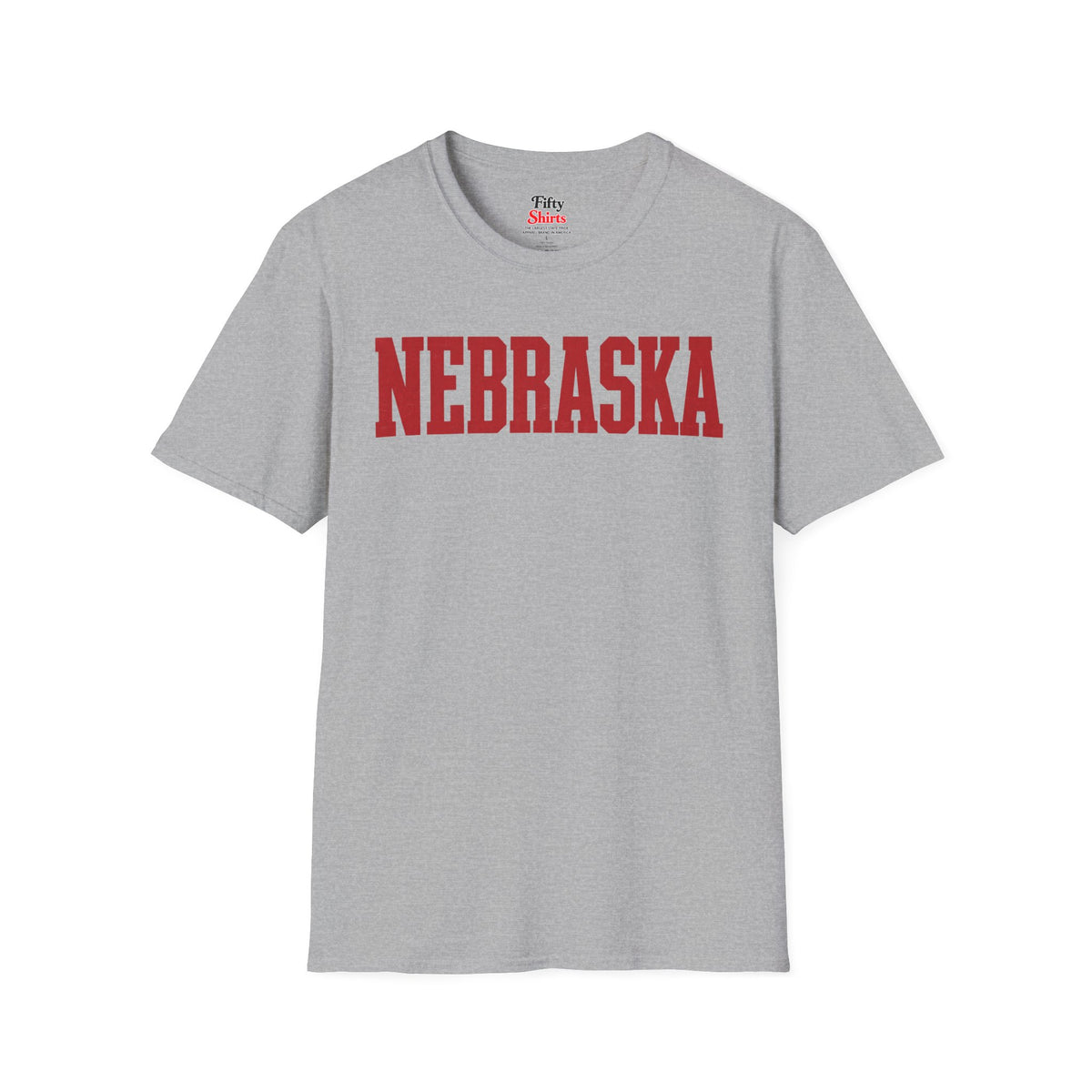Nebraska Unisex Softstyle T Shirt State Name Graphic Tee