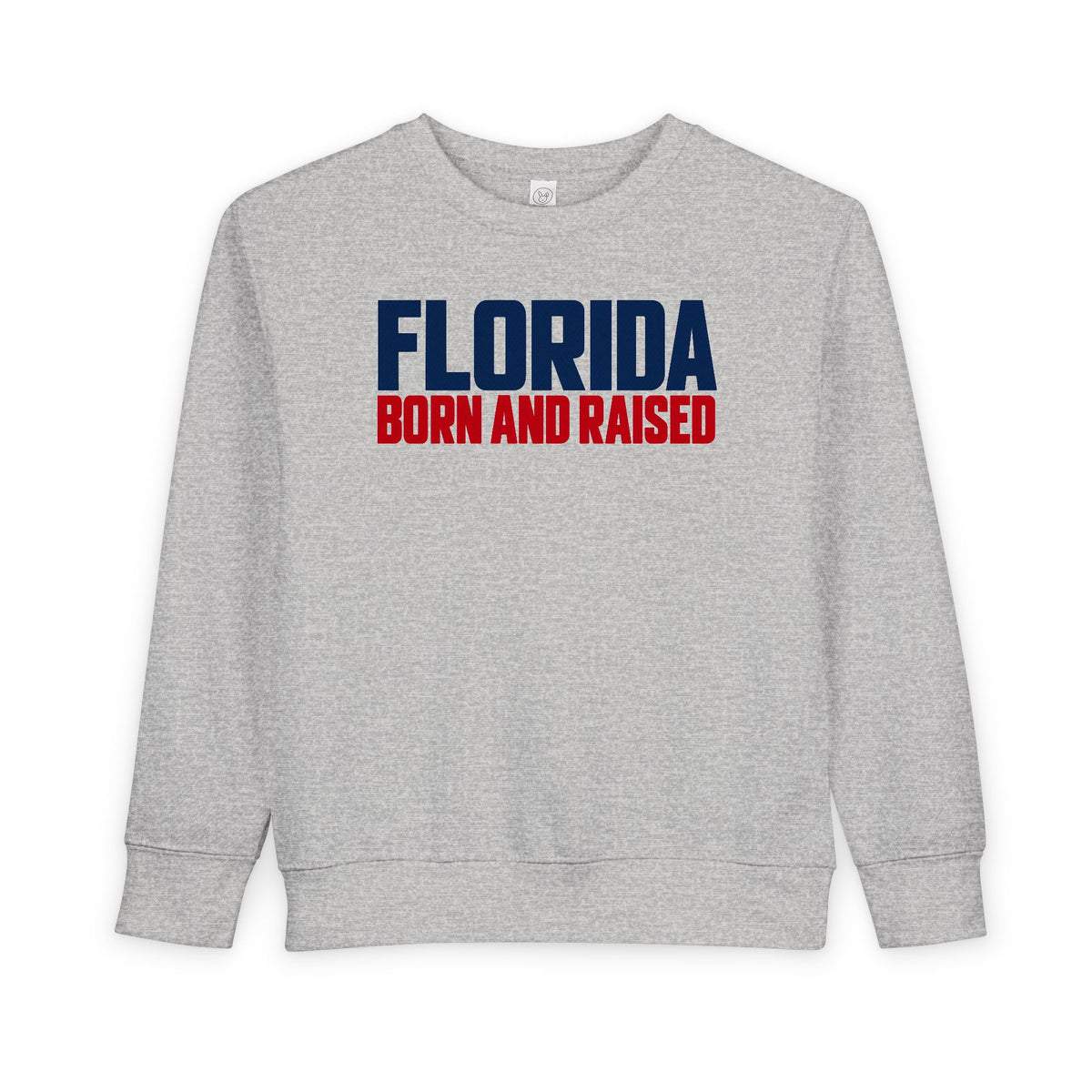 Florida Born and Raised Minimal Luxury Unisex Toddler Sweatshirt