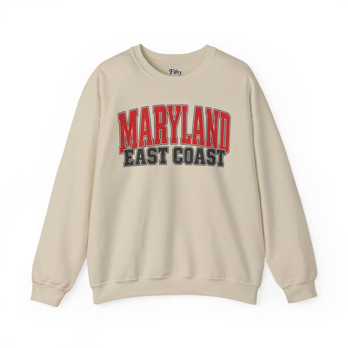 Maryland East Coast Unisex Crewneck Sweatshirt State Name Graphic