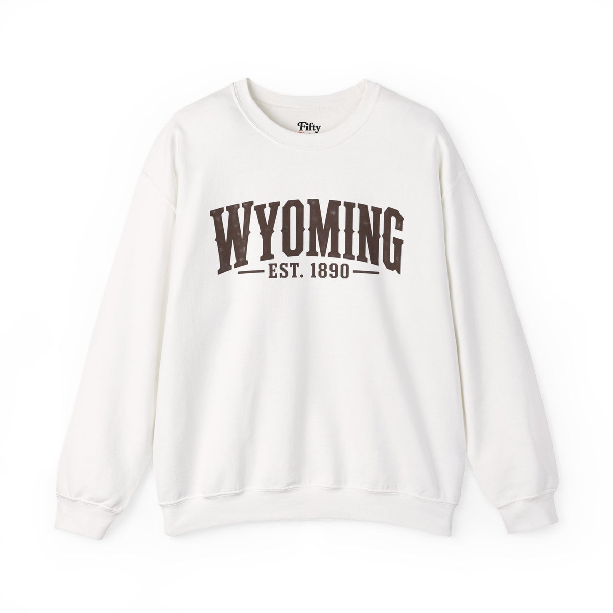 Wyoming Est 1890 Unisex Crewneck Sweatshirt State Name Graphic
