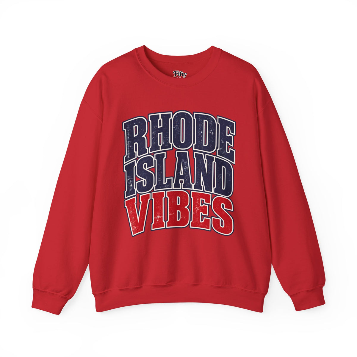 Rhode Island Vibes Unisex Crewneck Sweatshirt State Name Graphic
