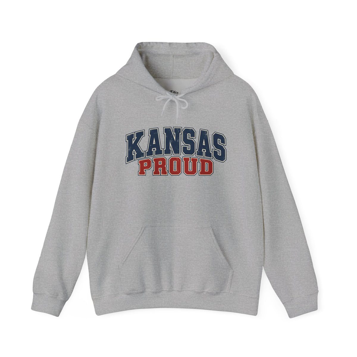 Kansas Proud Unisex Hoodie State Name Graphic