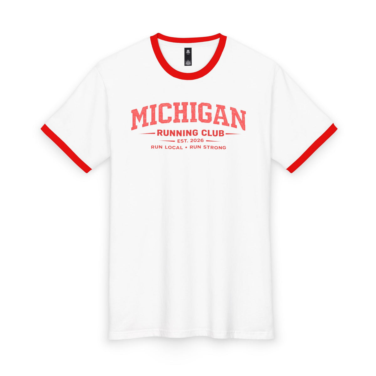 Michigan Running Club 2026 All State Men's Staple Ringer Tee