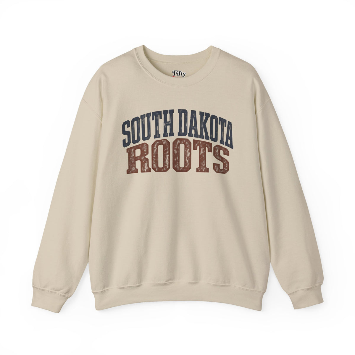 South Dakota Roots Unisex Crewneck Sweatshirt State Name Graphic