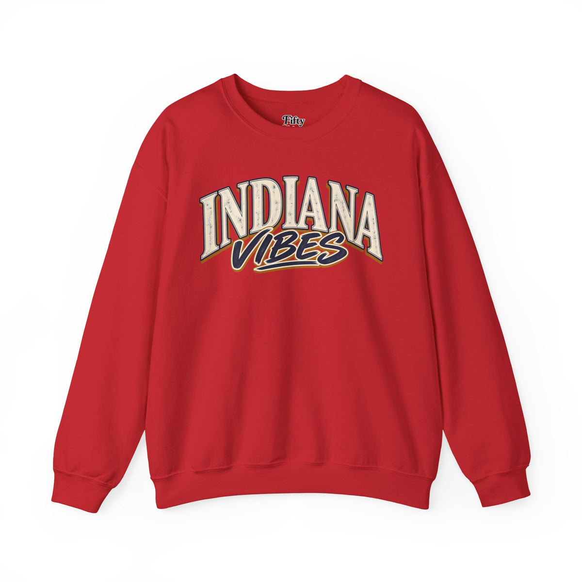 Indiana Vibes Unisex Crewneck Sweatshirt State Name Graphic