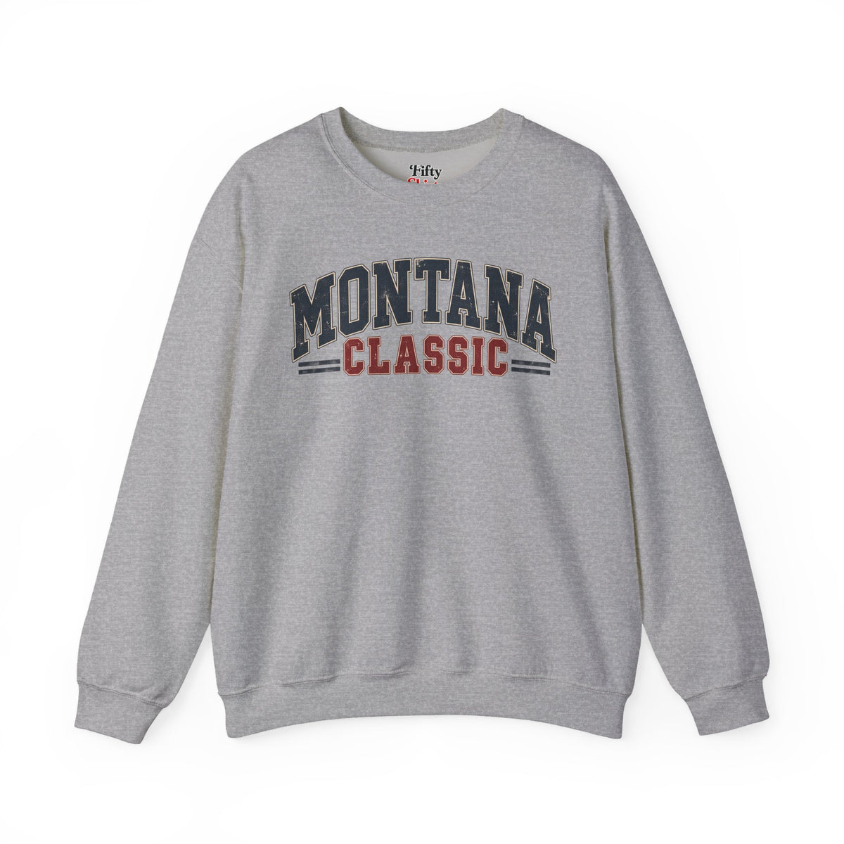 Montana Classic Unisex Crewneck Sweatshirt State Name Graphic