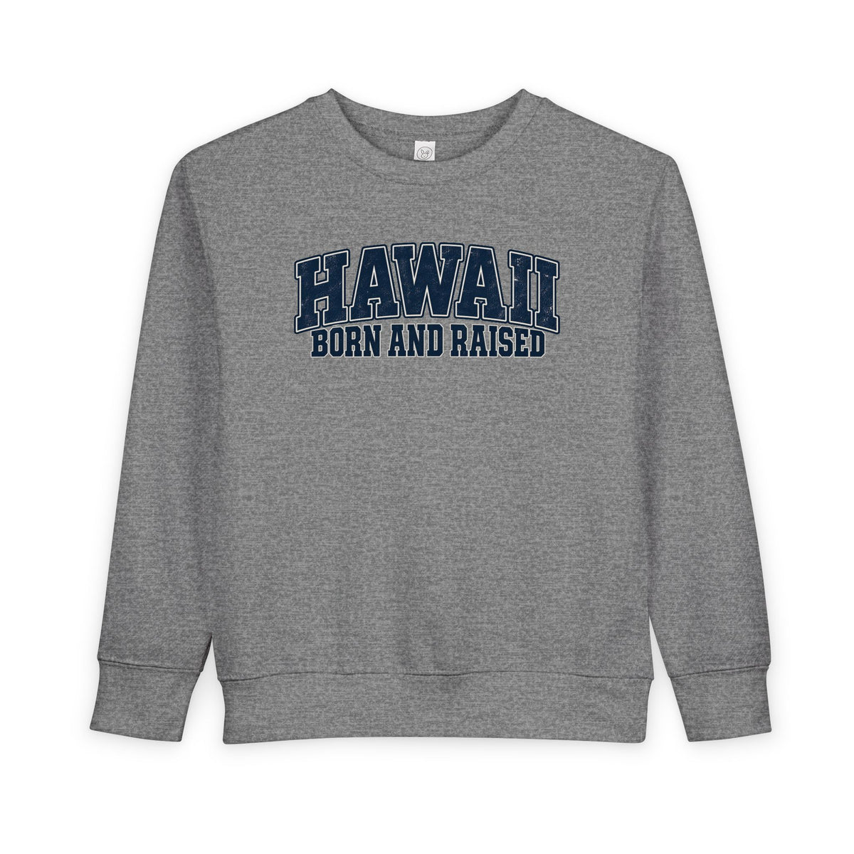 Hawaii Born and Raised Vintage Athletic Unisex Toddler Sweatshirt