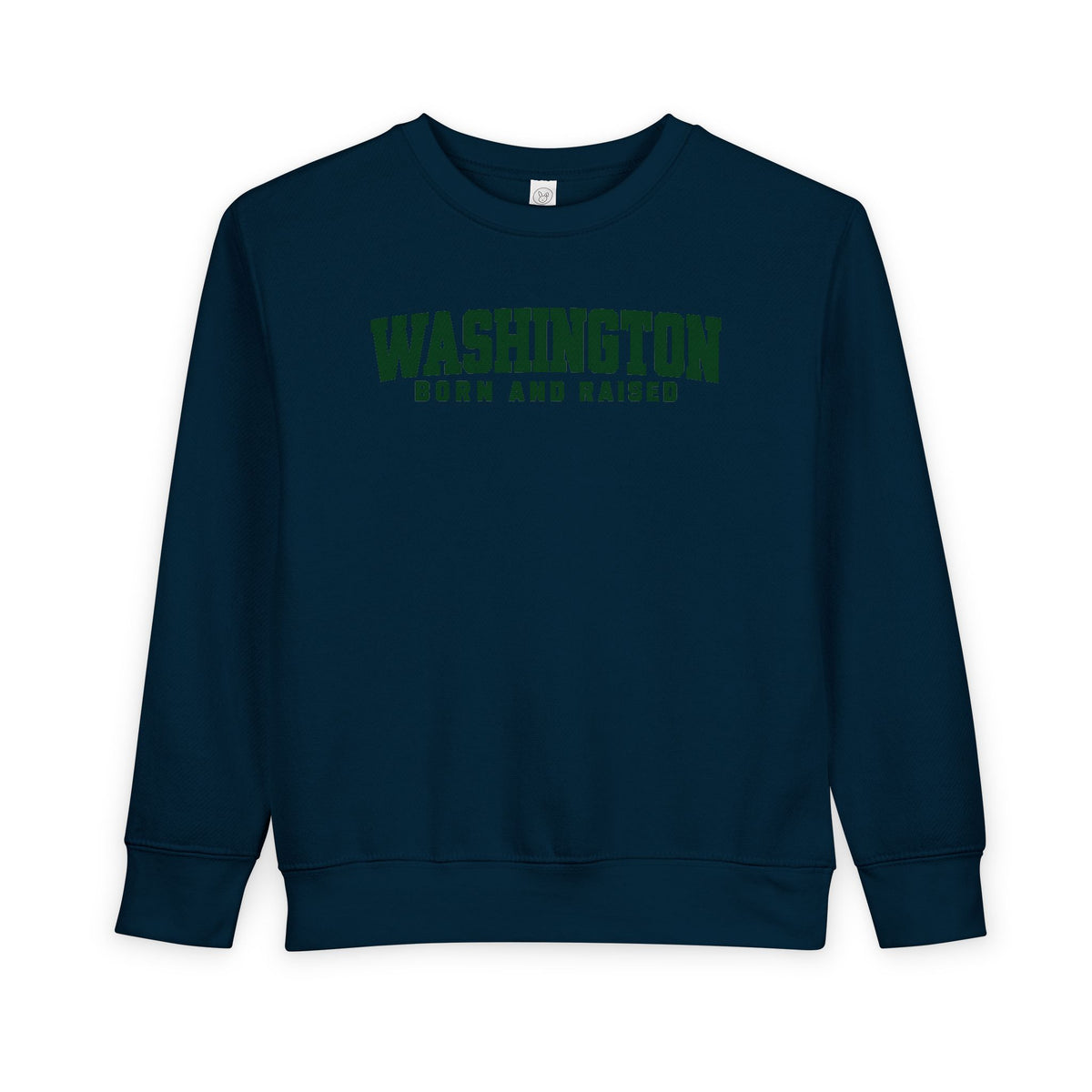 Washington Born and Raised Minimal Modern Unisex Toddler Sweatshirt