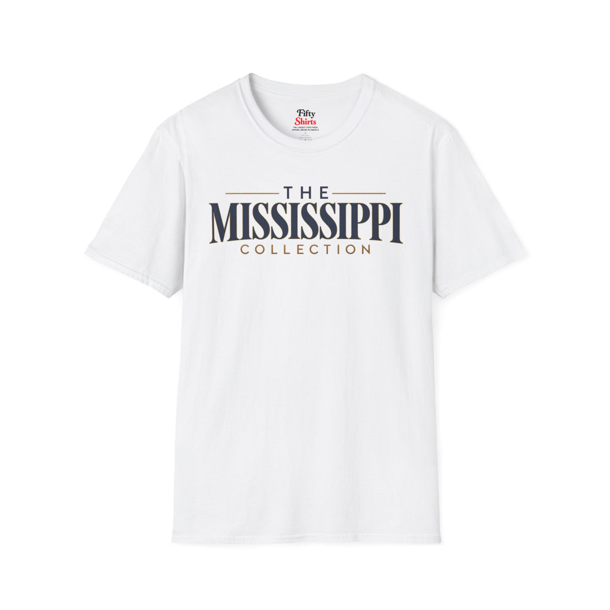 The Mississippi Collection Unisex Softstyle T Shirt State Name Graphic Tee