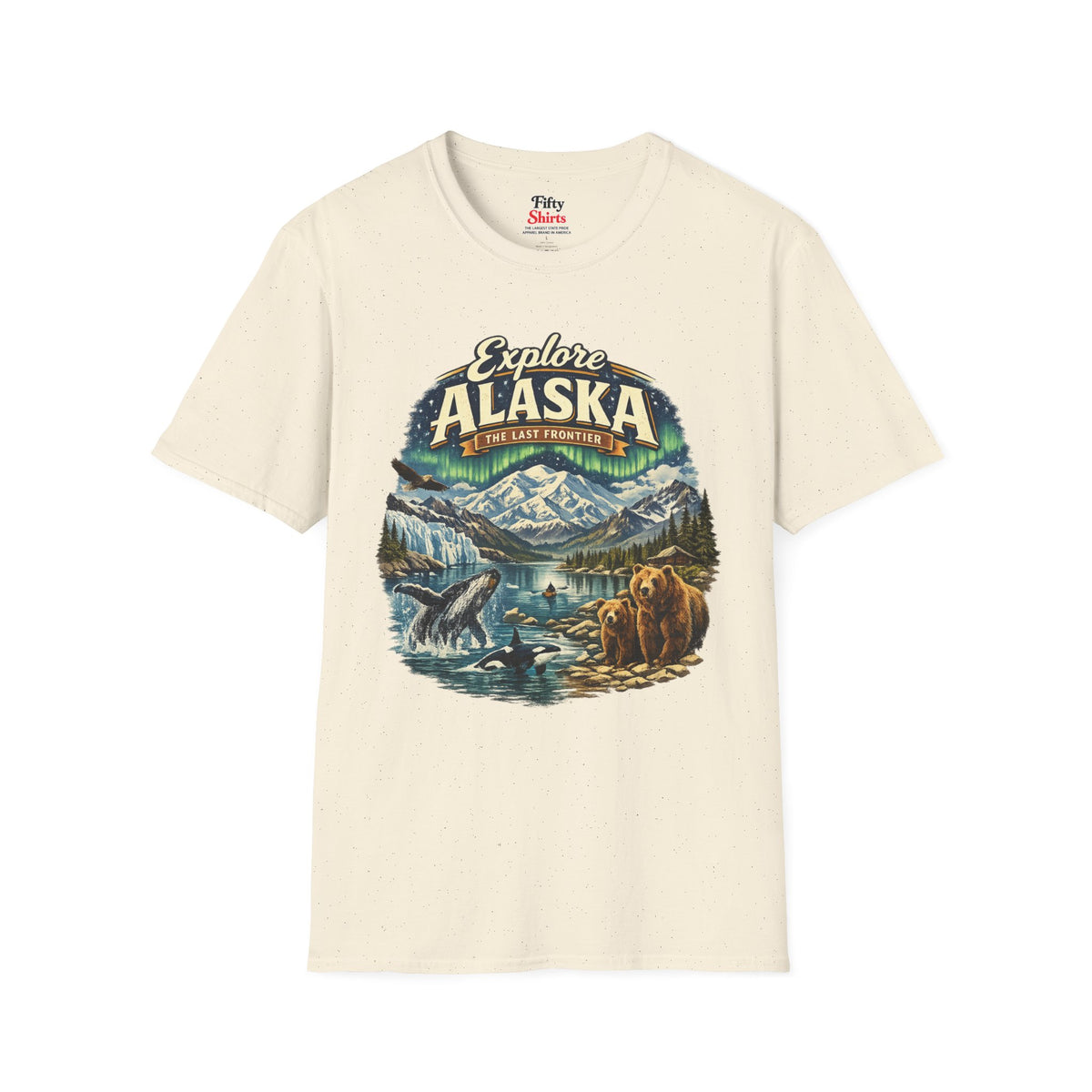 Explore Alaska Unisex Softstyle T Shirt State Pride Graphic Tee Collections FS03