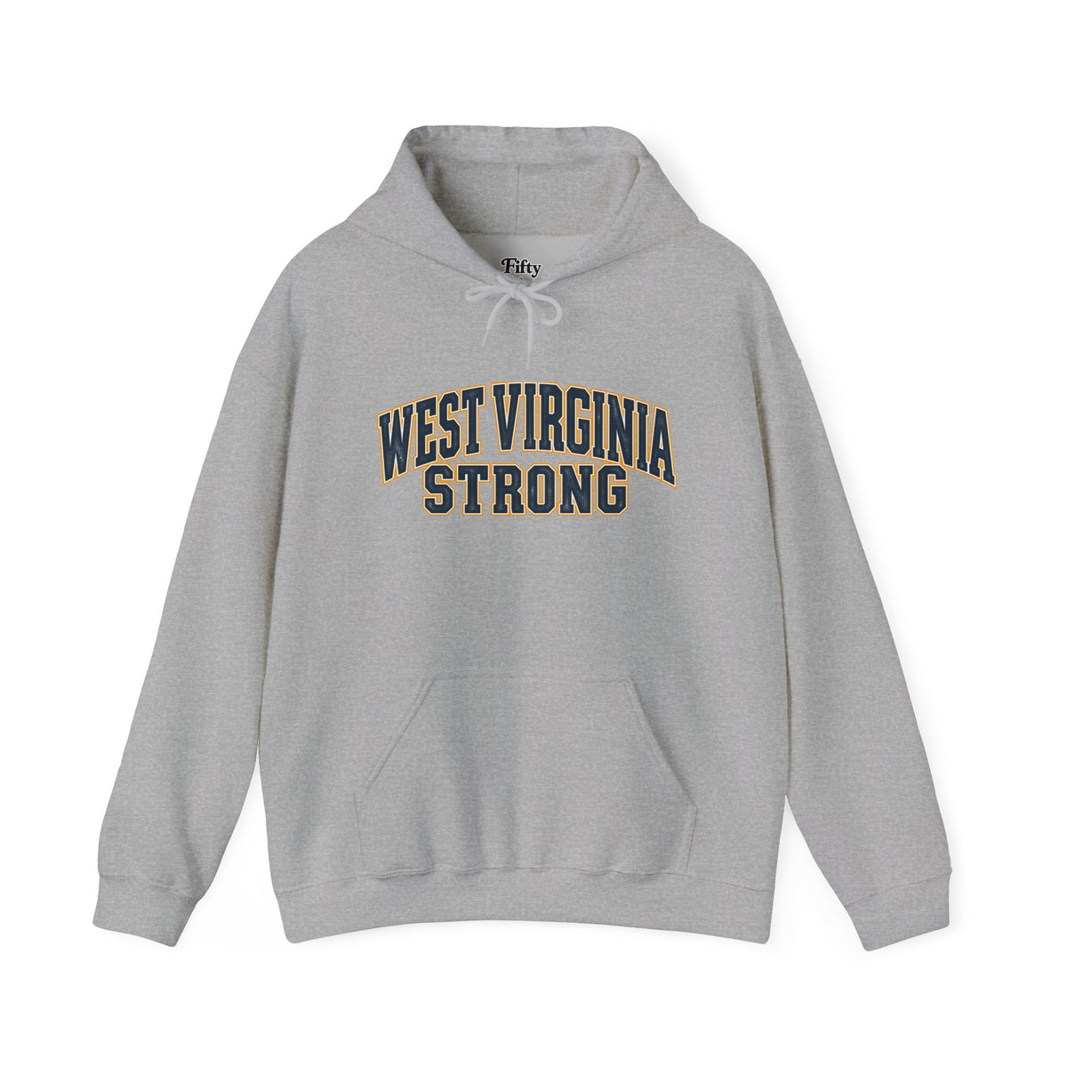 West Virginia Strong Unisex Hoodie State Name Graphic