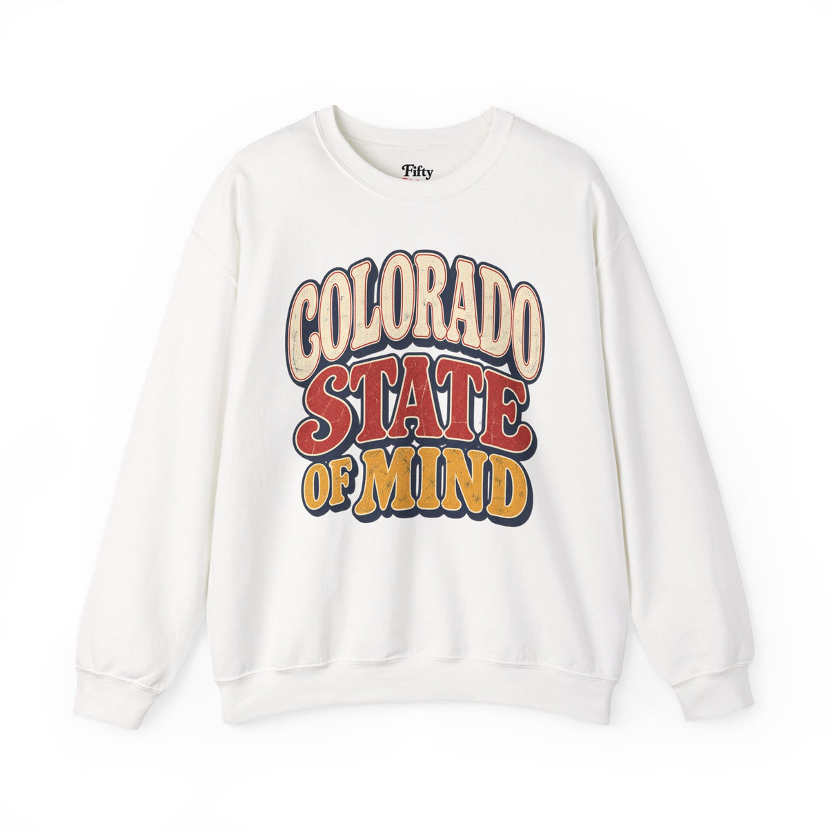 Colorado State of Mind Unisex Crewneck Sweatshirt State Name Graphic