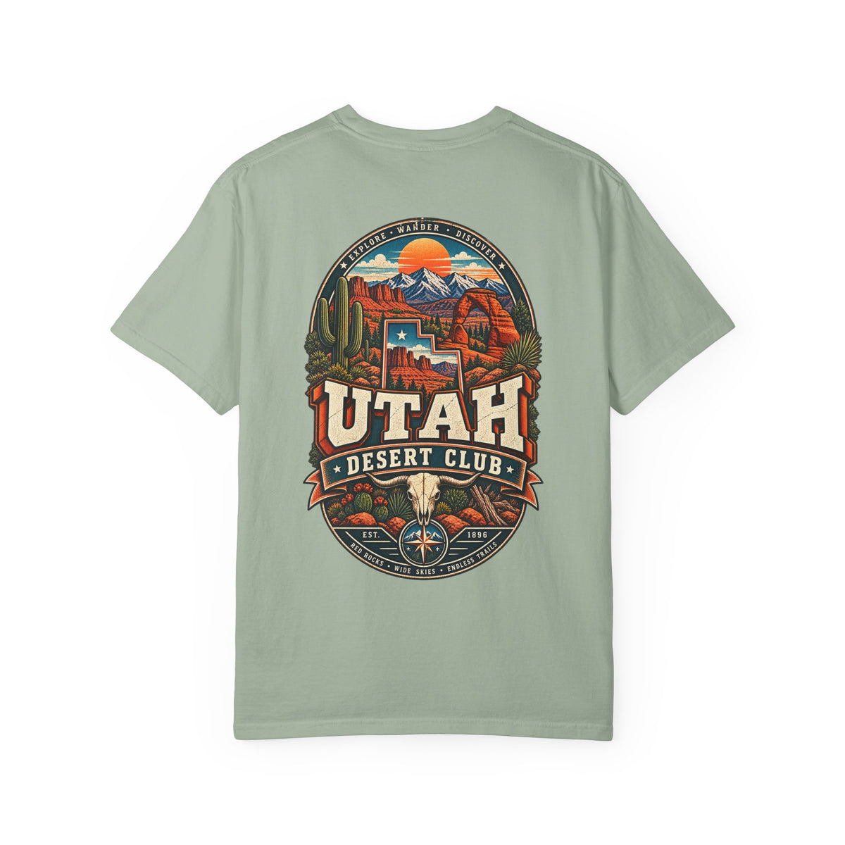Utah Desert Club Unisex Comfort Color 1717 Streetwear Graphic Tee