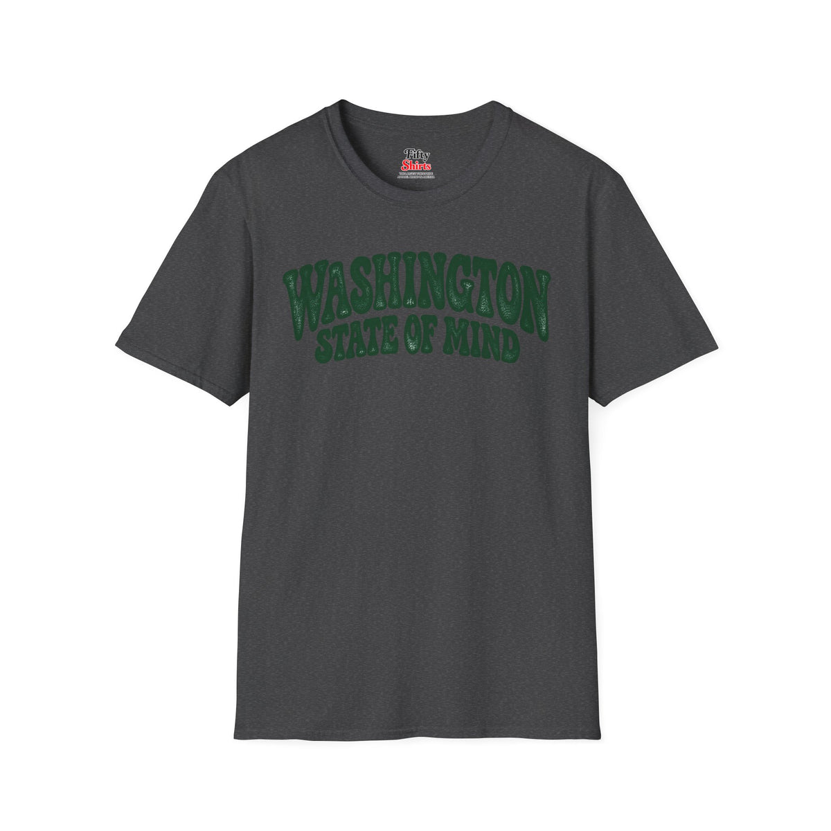 Washington State of Mind Unisex Softstyle T Shirt State Name Graphic Tee
