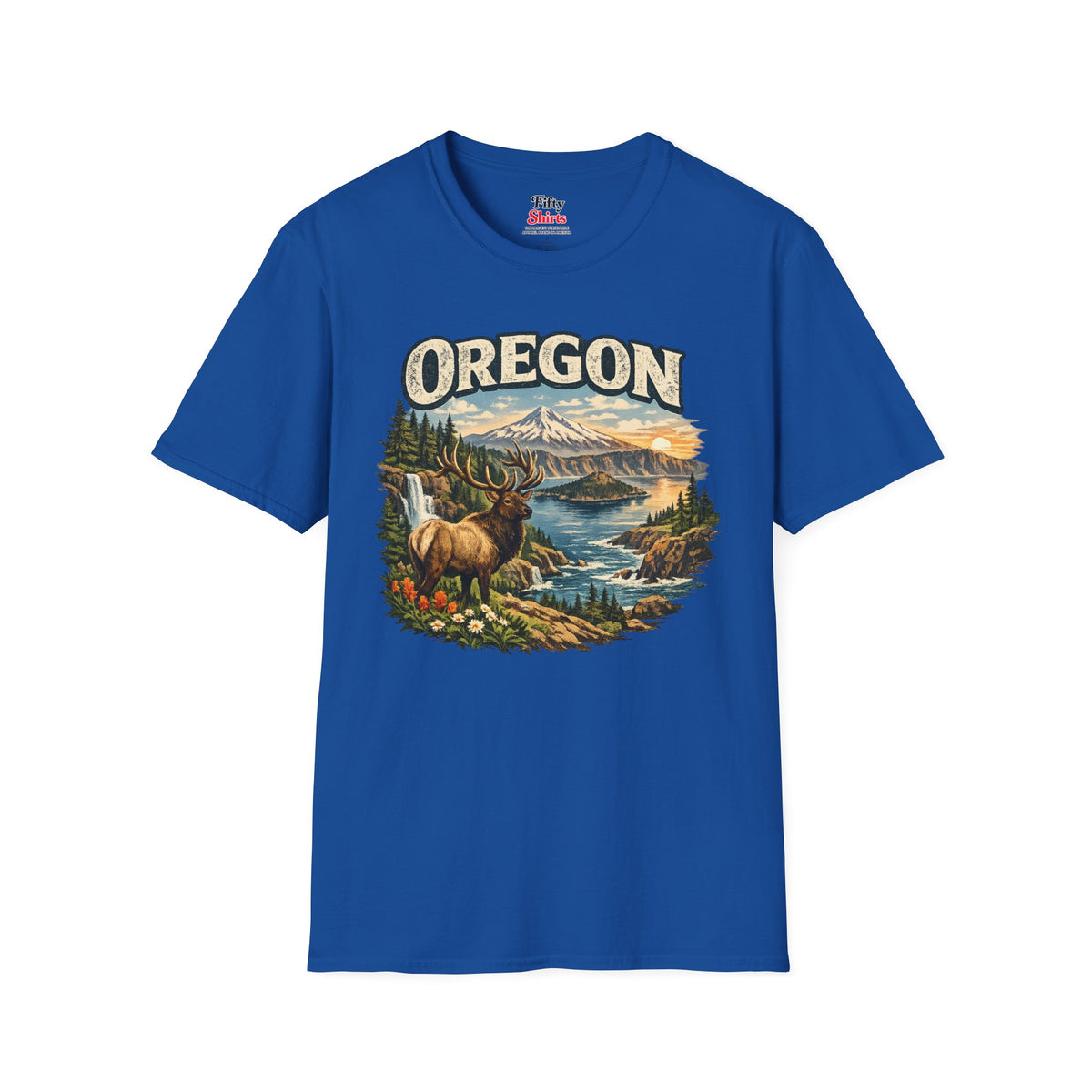 Oregon Wildlife Unisex Softstyle T Shirt State Pride Graphic Tee Collections FS03