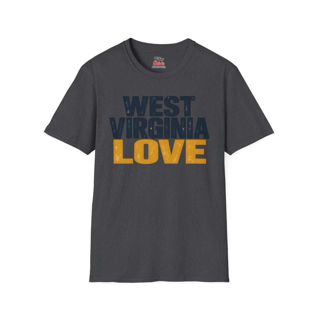 West Virginia Love Unisex Softstyle T Shirt State Name Graphic Tee
