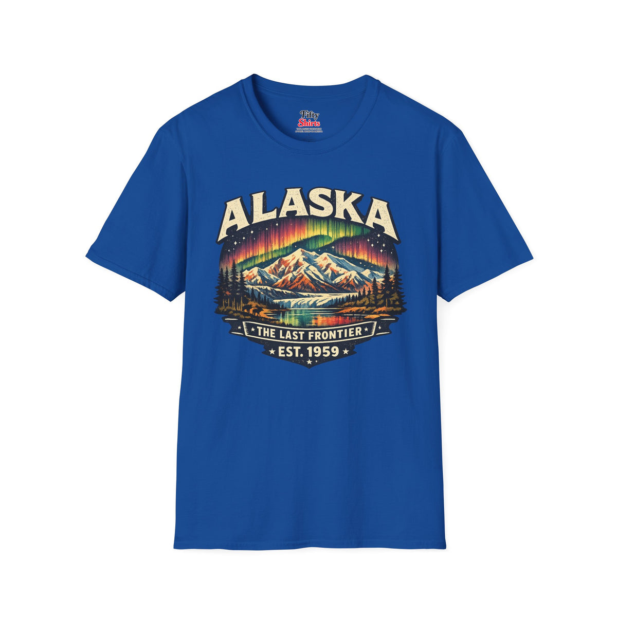 Alaska Northern Lights Unisex Softstyle T Shirt State Pride Graphic Tee Collections FS03