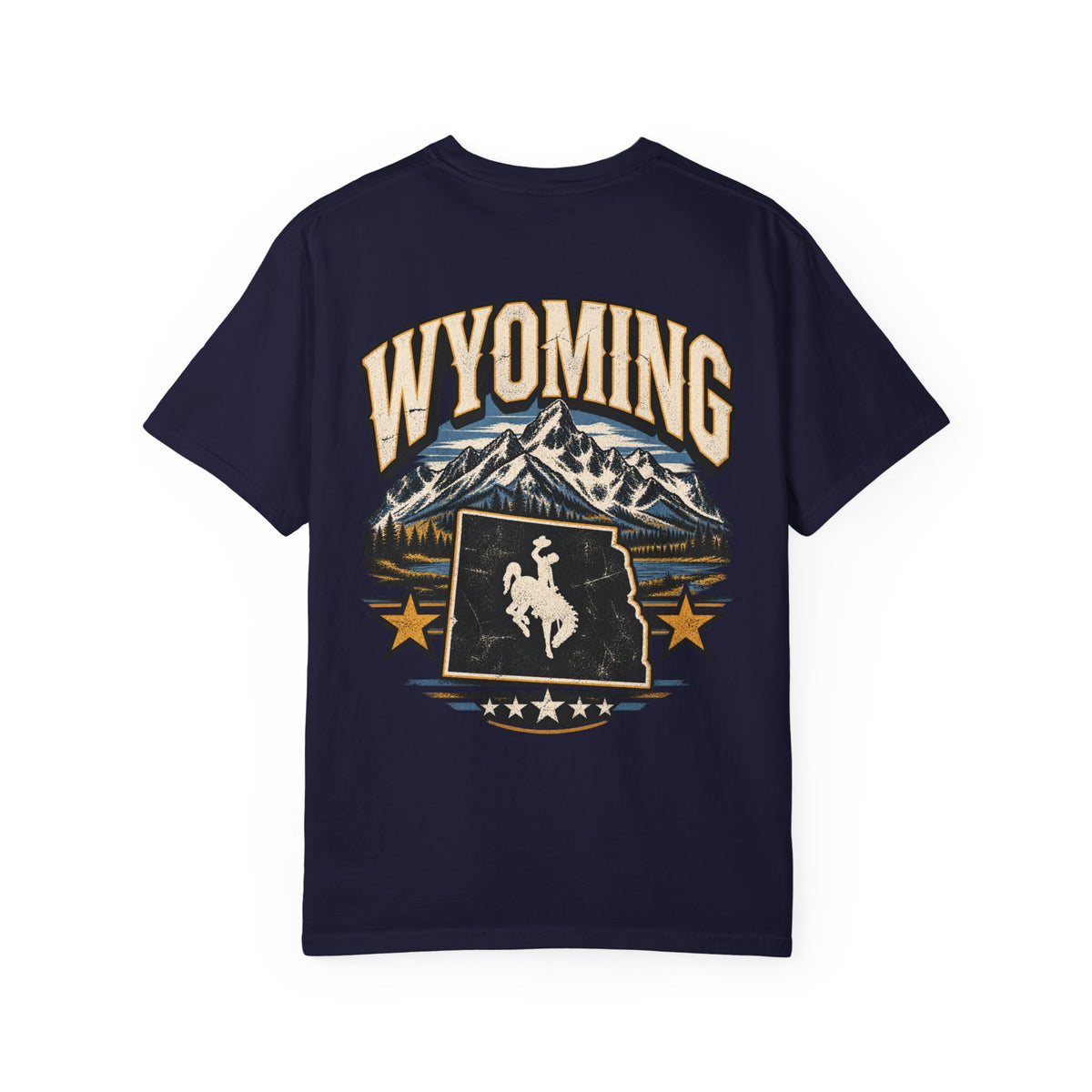 Wyoming State Pride Unisex Comfort Color 1717 Streetwear Graphic Tee
