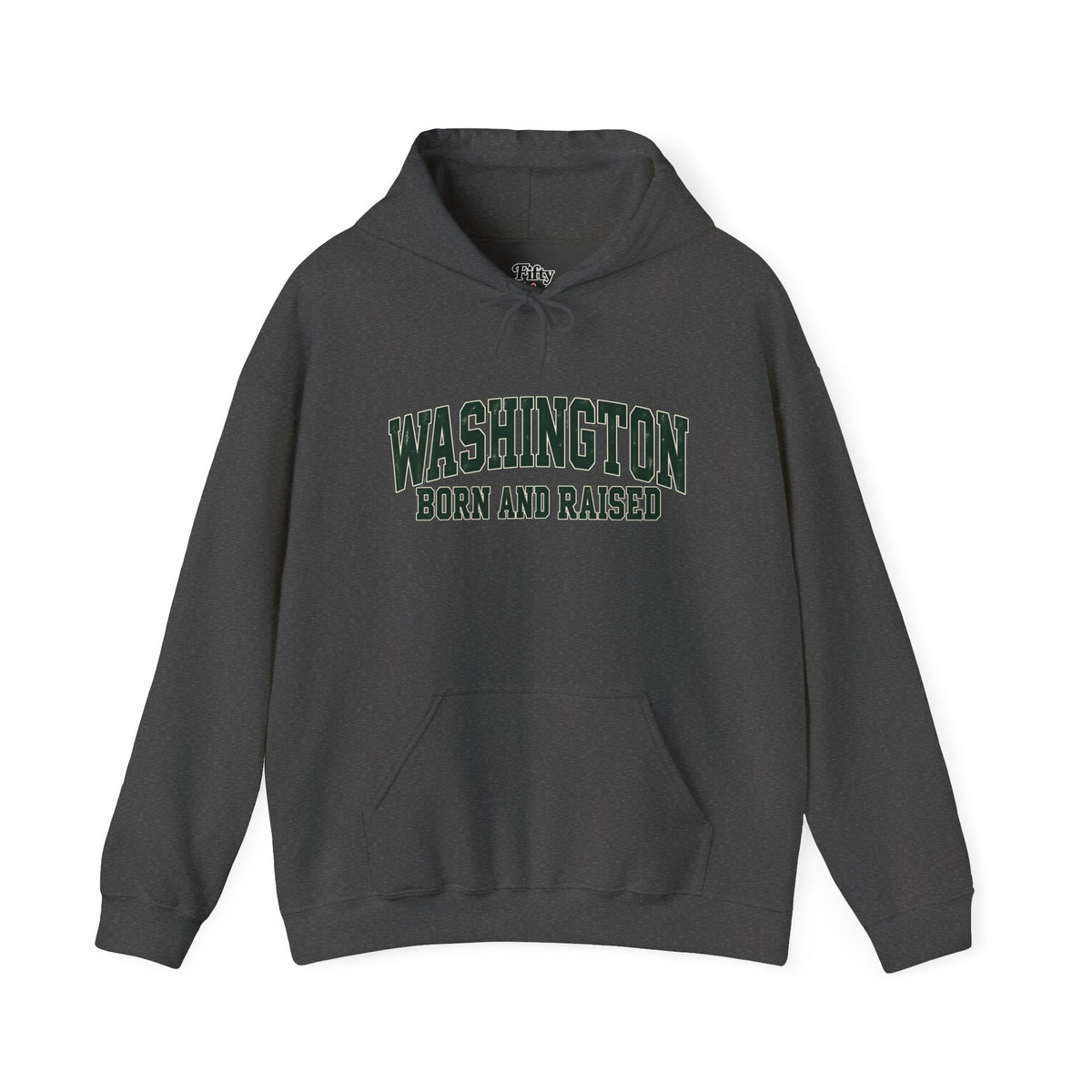 Washington Born and Raised Classic Collegiate Unisex Hoodie Graphic