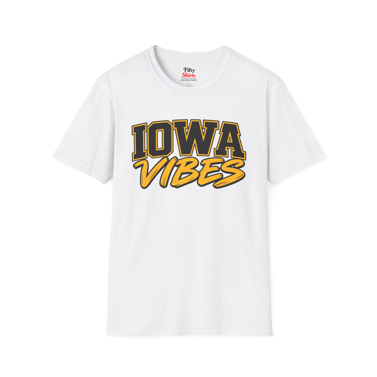 Iowa Vibes Unisex Softstyle T Shirt State Name Graphic Tee