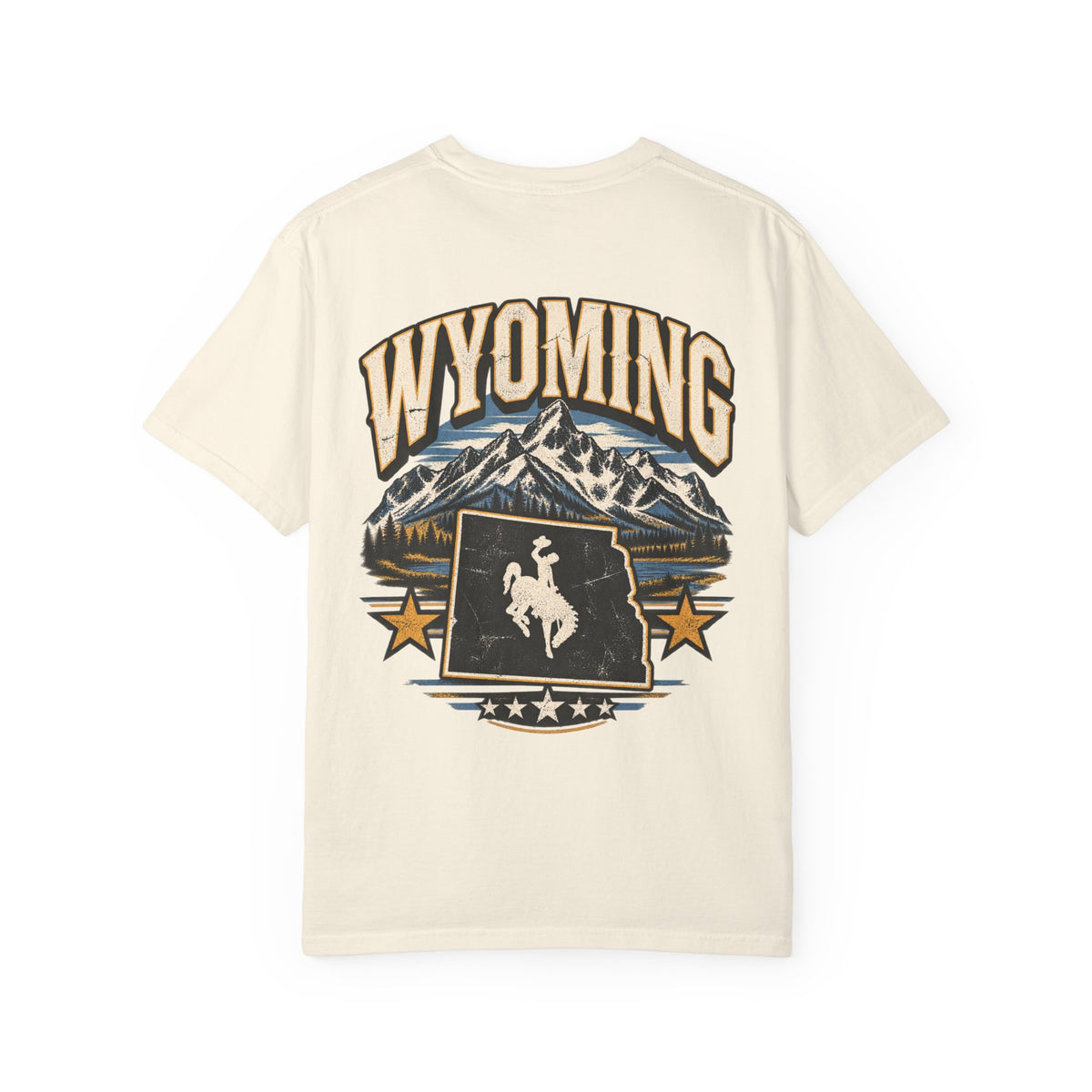 Wyoming State Pride Unisex Comfort Color 1717 Streetwear Graphic Tee