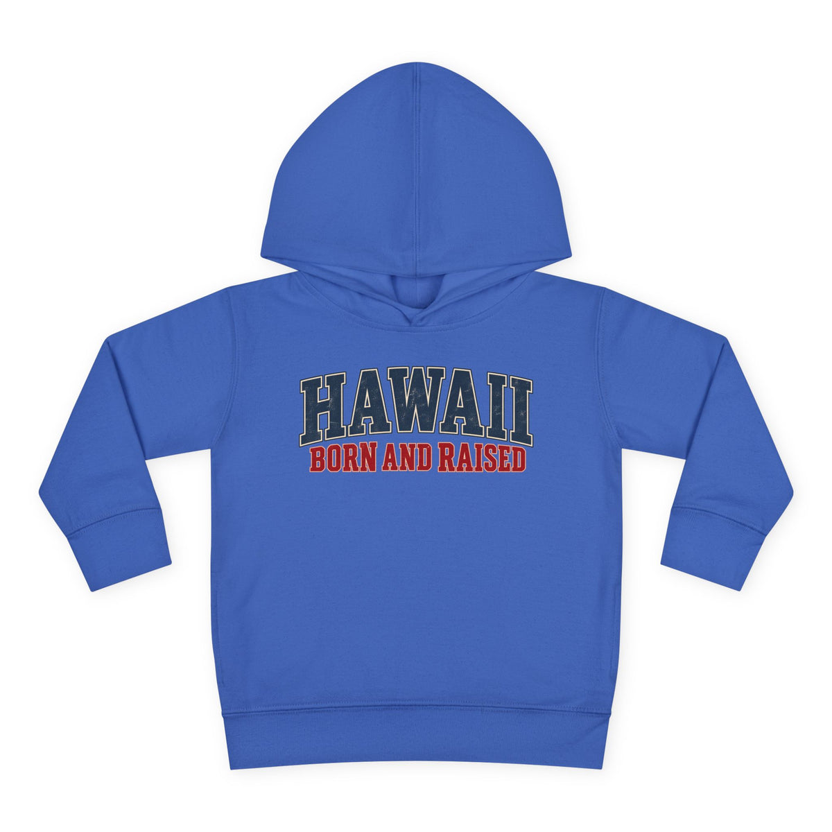 Hawaii Born and Raised Classic Heritage Unisex Toddler Pullover Fleece Hoodie