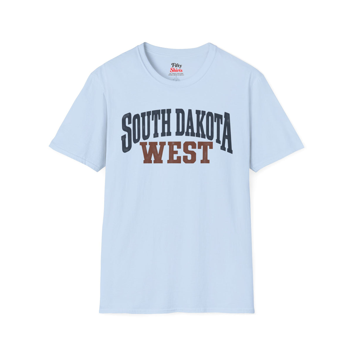 South Dakota West Unisex Softstyle T Shirt State Name Graphic Tee