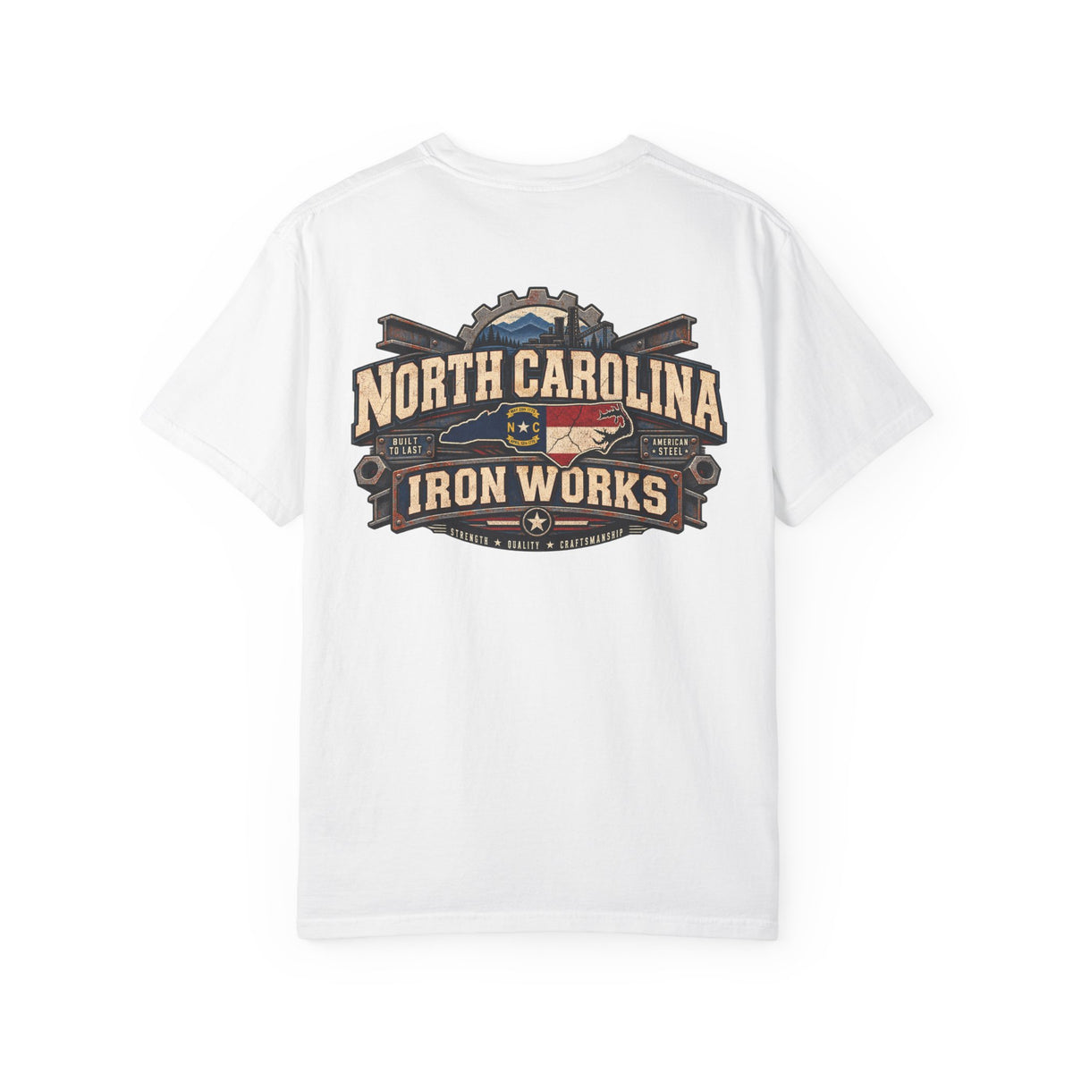 North Carolina Iron Works Unisex Comfort Color 1717 Streetwear Graphic Tee
