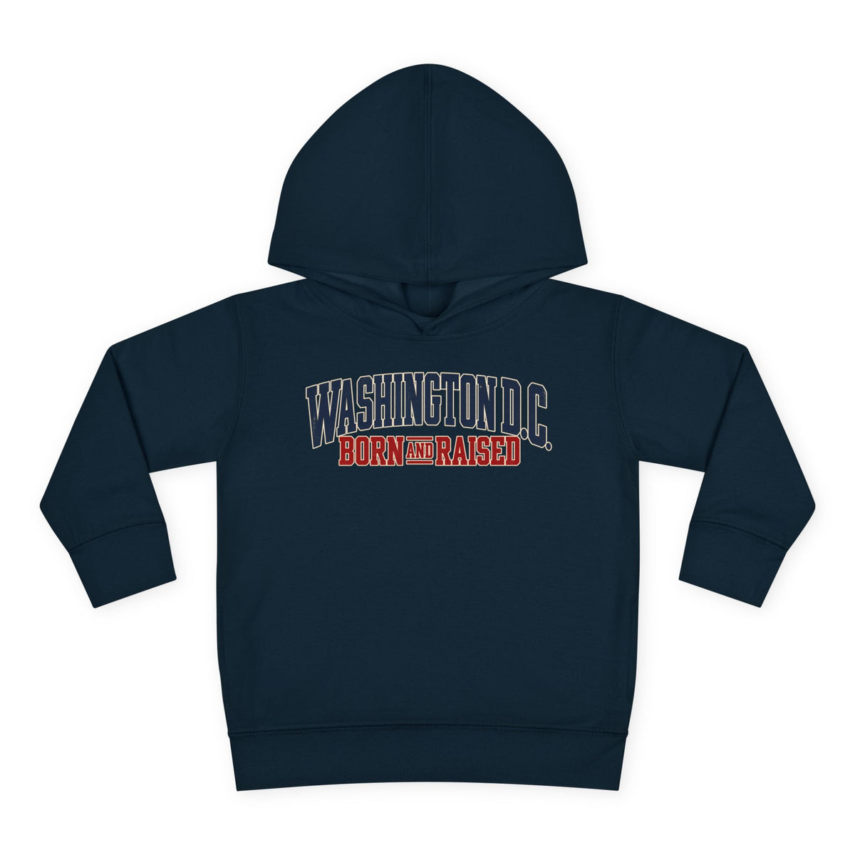Washington DC Born and Raised Premium East Coast Unisex Toddler Pullover Fleece Hoodie