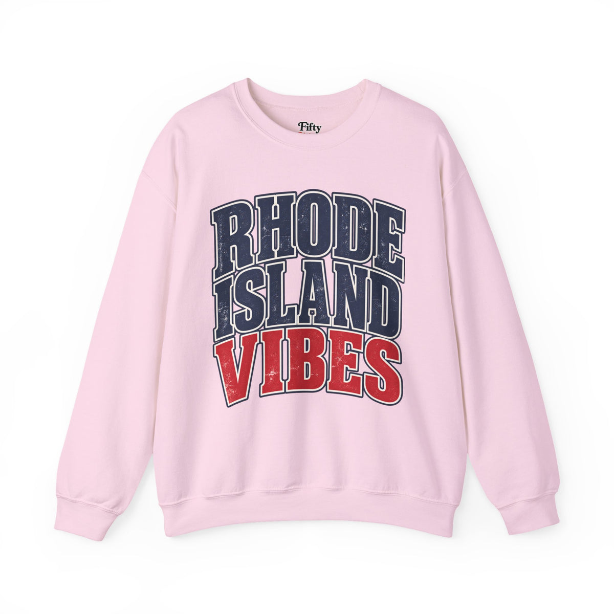 Rhode Island Vibes Unisex Crewneck Sweatshirt State Name Graphic