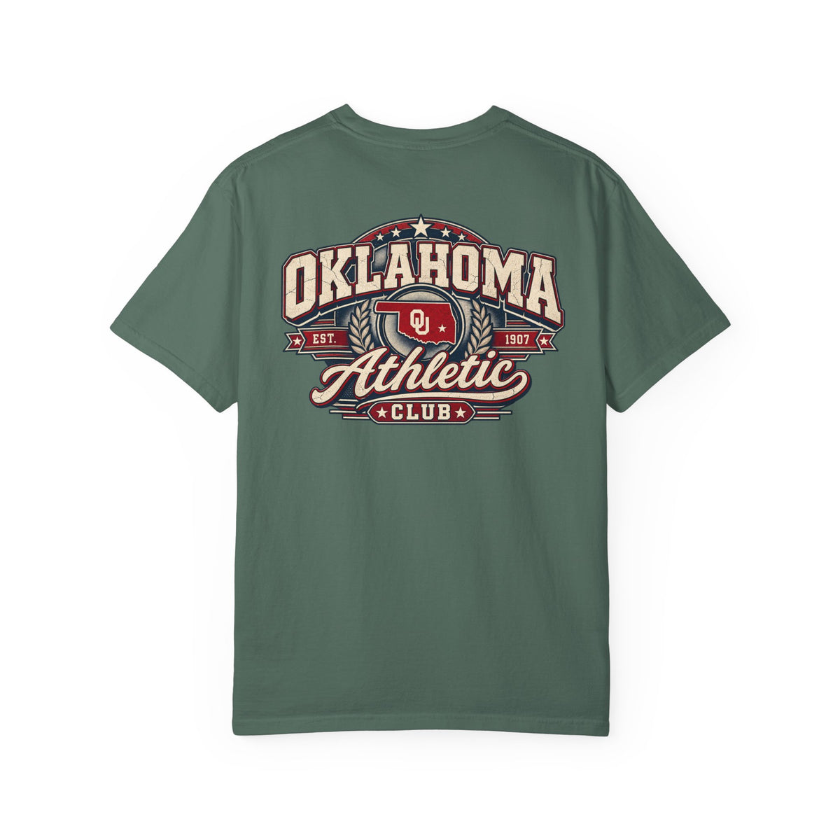 Oklahoma Athletic Club Unisex Comfort Color 1717 Streetwear Graphic Tee