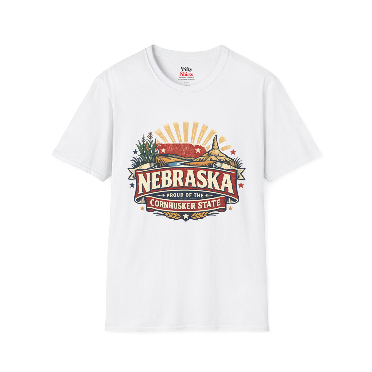 Nebraska State Pride Unisex Softstyle T Shirt State Pride Graphic Tee Collections FS03