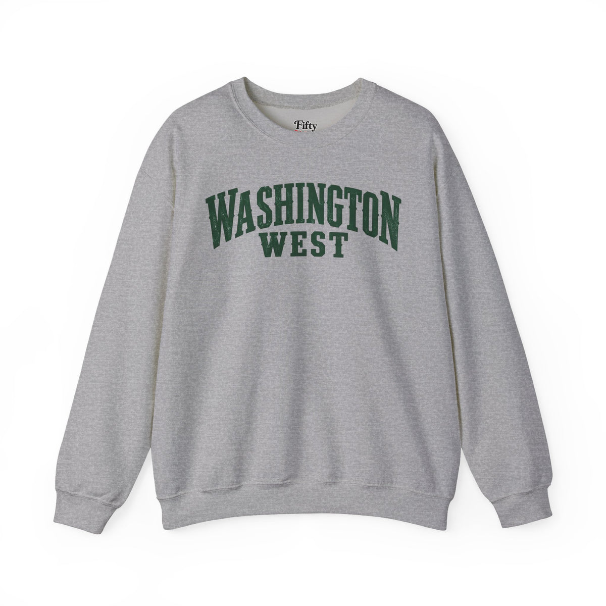 Washington West Unisex Crewneck Sweatshirt State Name Graphic