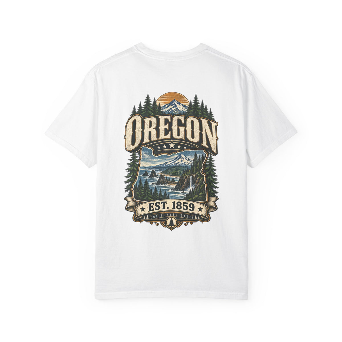 Oregon Established 1859 Unisex Comfort Color 1717 Streetwear Graphic Tee