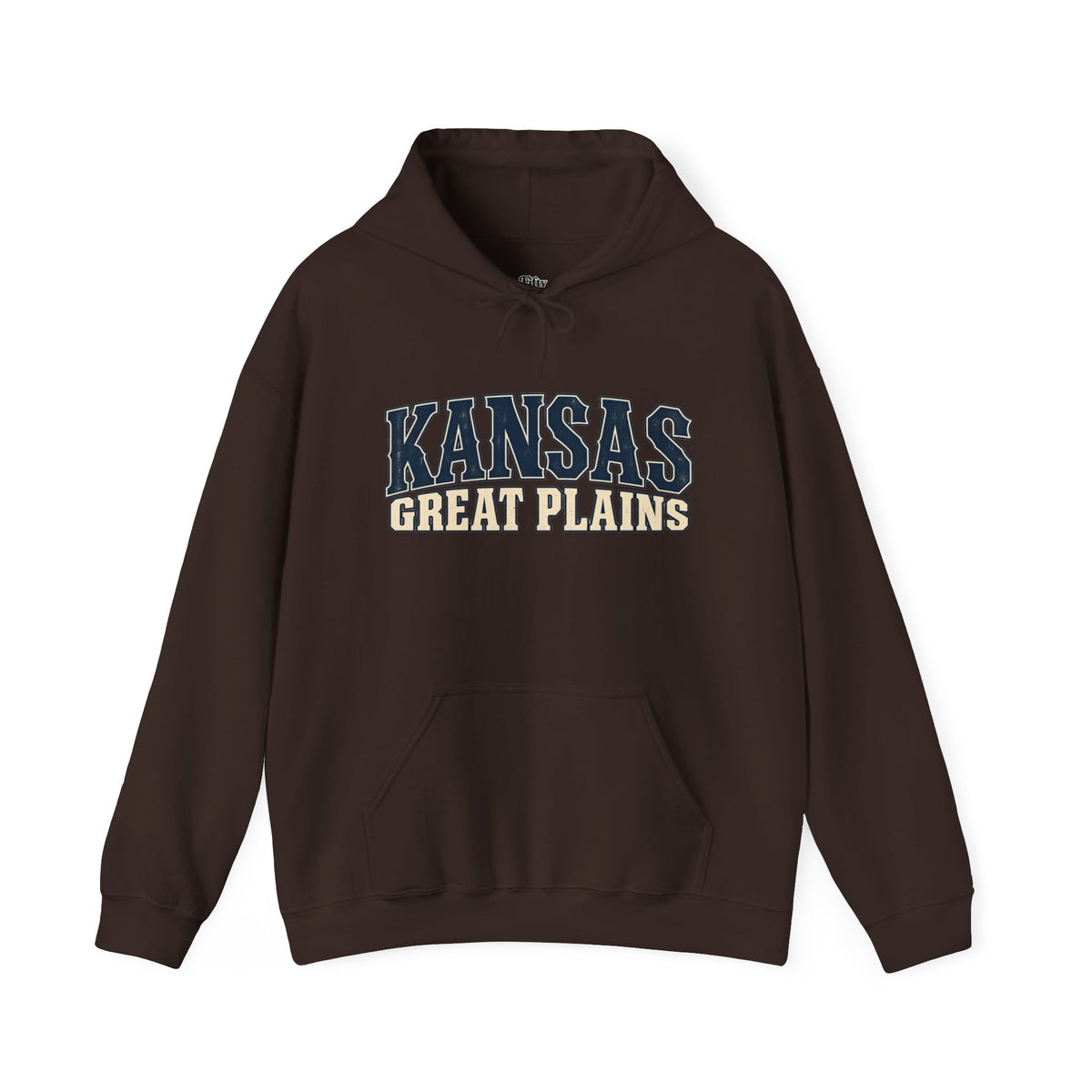 Kansas Great Plains Unisex Hoodie State Name Graphic