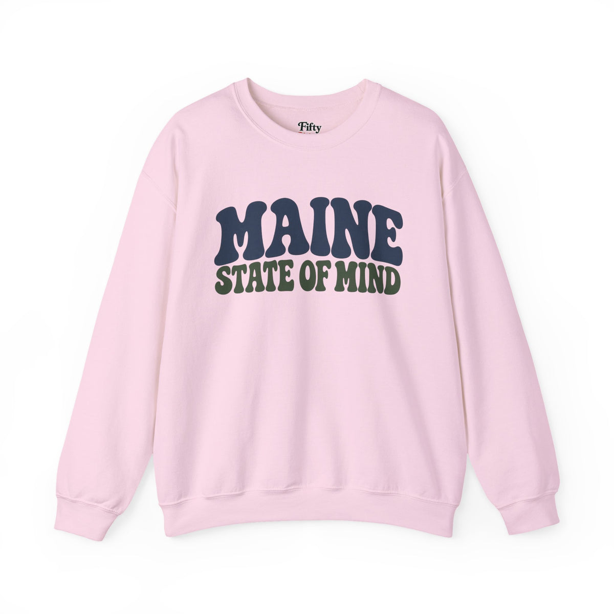 Maine State of Mind Unisex Crewneck Sweatshirt State Name Graphic