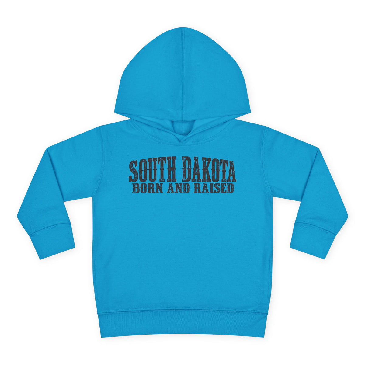 South Dakota Born and Raised Western Heritage Unisex Toddler Pullover Fleece Hoodie