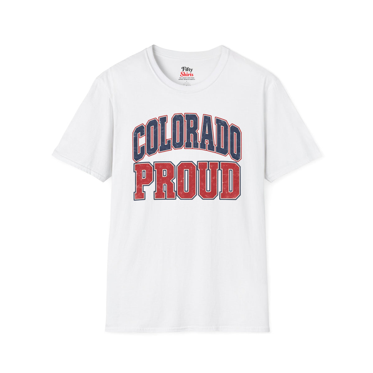 Colorado Proud Unisex Softstyle T Shirt State Name Graphic Tee