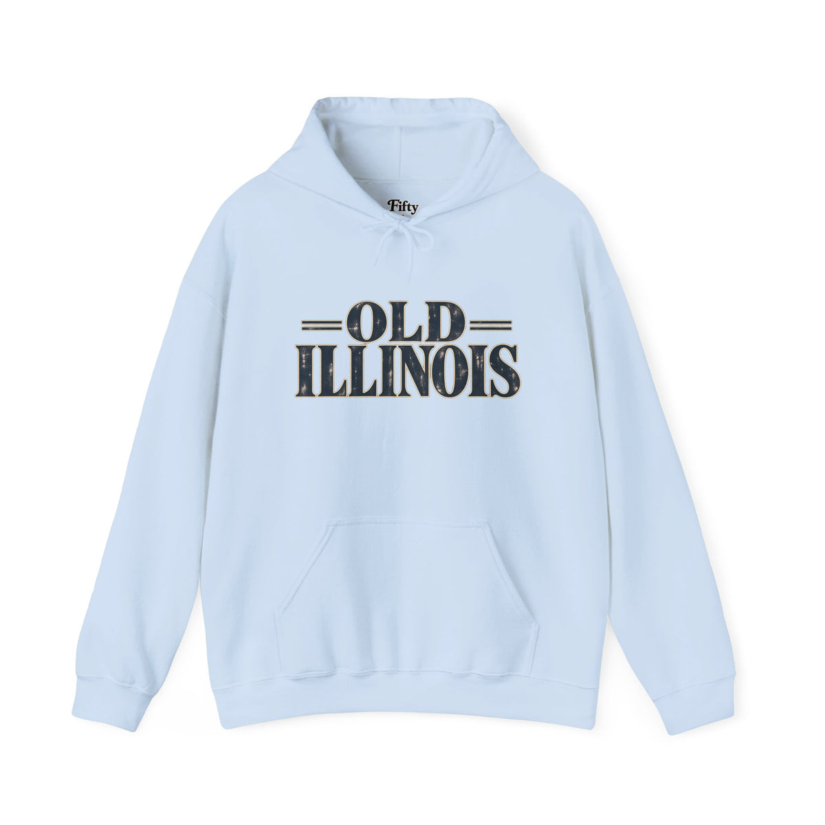 Old Illinois Unisex Hoodie State Name Graphic