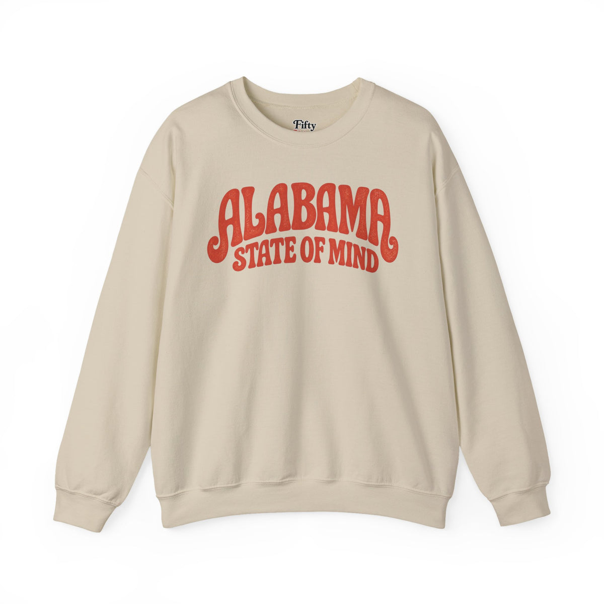 Alabama State of Mind Unisex Crewneck Sweatshirt State Name Graphic